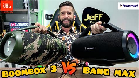 TRONSMART BANG MAX Vs JBL BOOMBOX 3 O Duelo Do ANO Qual Caixa De Som