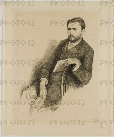 Portrait Of The Critic Gustave Geffroy By 1890 Creator Marie