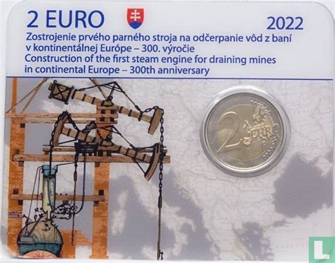 Slowakije 2 Euro 2022 Coincard 300th Anniversary Construction Of