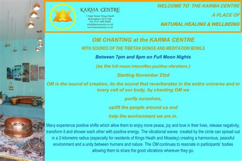 Om Chanting | Karma Centre