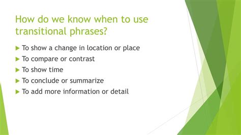 Ppt Transitional Words And Phrases Powerpoint Presentation Free Download Id2239340