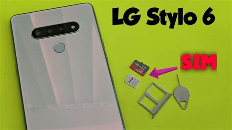 Lg Stylo 6 How To Insert And Remove Sim Sd Card Youtube