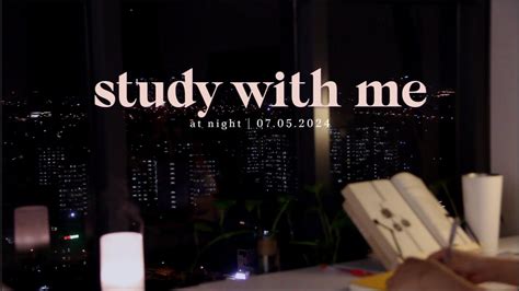 Hr Study With Me At Night Rain Sounds Calm Piano