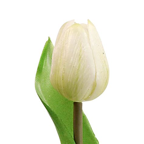 Floristik Be Tulipe Artificielle Blanche Real Touch Spring Flower