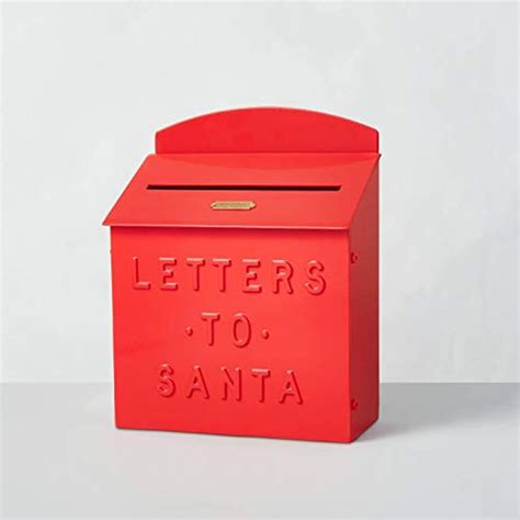 Hearth And Hand With Magnolia Christmas Mailbox Red Metal Mailbox To