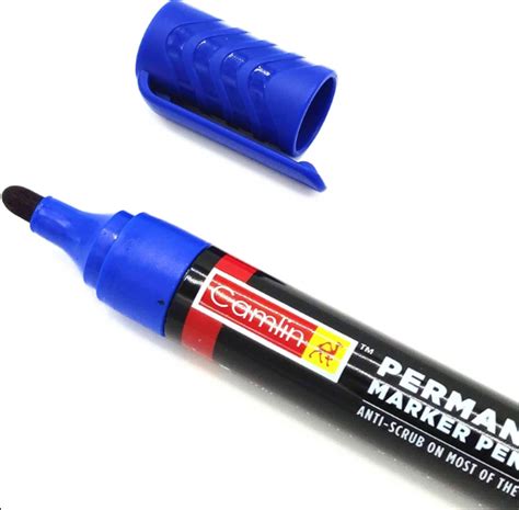 Camlin Permanent Marker Pen Bullet Tip Blue