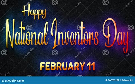 Happy National Inventors Day February 11 Calendar Of February Neon