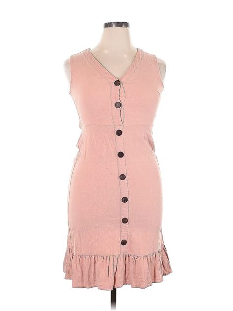 Monteau Pink Casual Dress Size Xl 53 Off Thredup