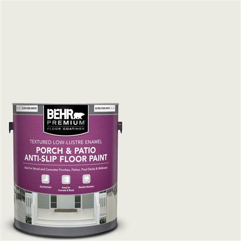 Behr Premium 1 Gal Ppu24 14 White Moderne Textured Low Lustre Enamel