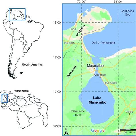 Map Of The Study Area Lake Maracaibo Venezuela Download