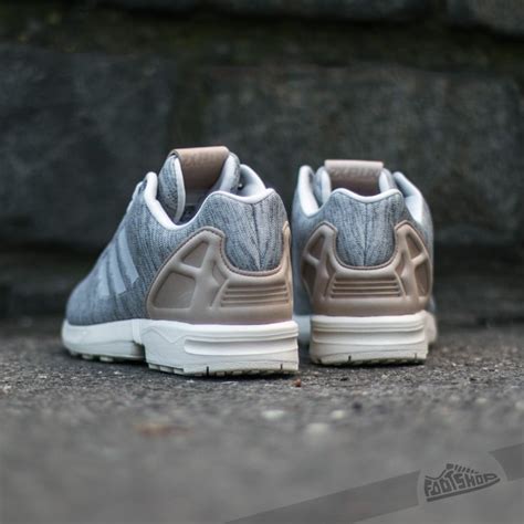 Men S Shoes Adidas ZX Flux Solid Grey Pale Nude White Footshop