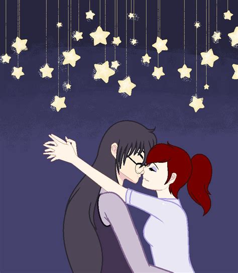 Kiss Under The Stars By Meredithwolf On Deviantart