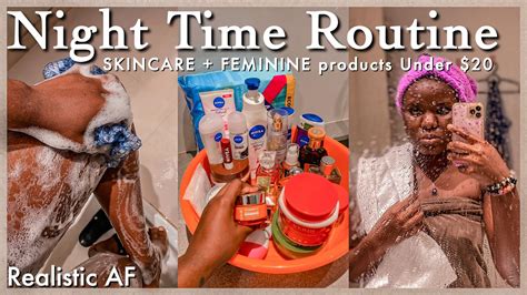 My REALISTIC Night Shower Routine AFFORDABLE Skincare Feminine