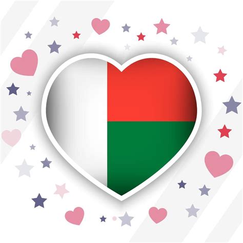 Creative Madagascar Flag Heart Icon 38699835 Vector Art At Vecteezy