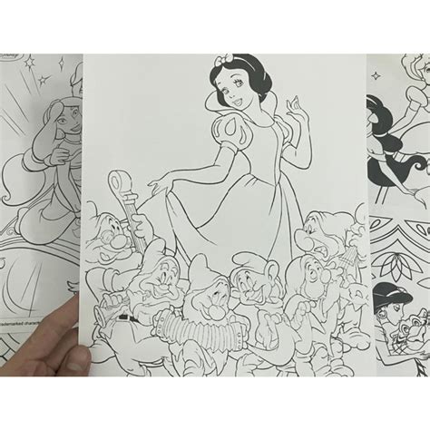 Mua Bộ 40 Giấy Tô Màu Công Chúa Disney Lọ Lem Bạch Tuyết Cho Trẻ Em