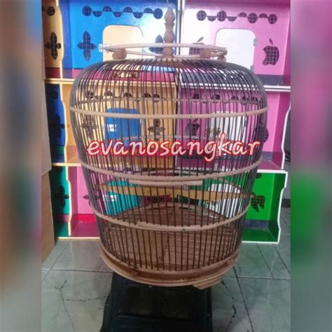 Jual KANDANG BURUNG PUTER PERKUTUT ROTAN MODEL JAMBU ORIGINAL