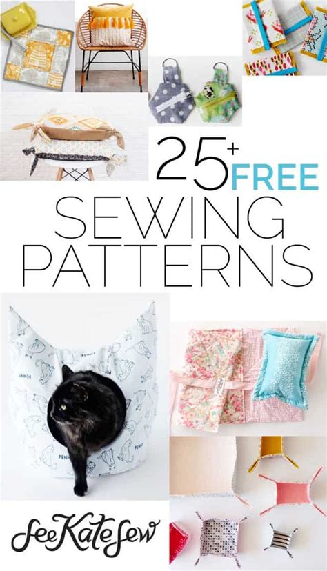 25 Free Sewing Patterns - see kate sew