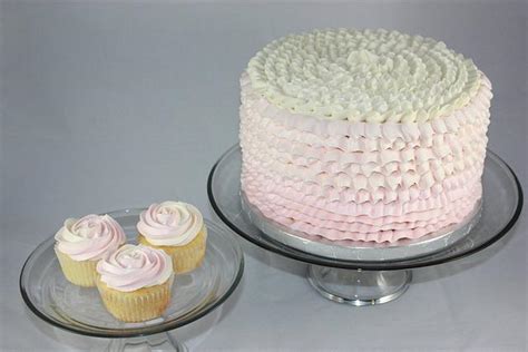 Ruffles And Rosettes Decorated Cake By Sweetonyou CakesDecor