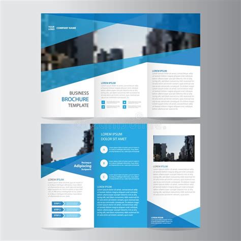 Blue Business Brochure Flyer Leaflet Presentation Card Template ...