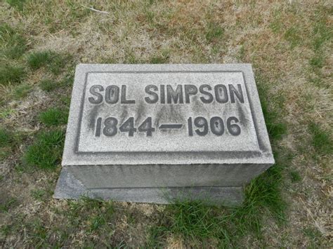 Sol Grout Simpson 1844 1906 Find A Grave Memorial