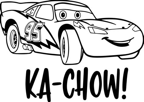 Lightning Mcqueen Ka Chow Svg Cars Svg Cars Clipart Disne Inspire