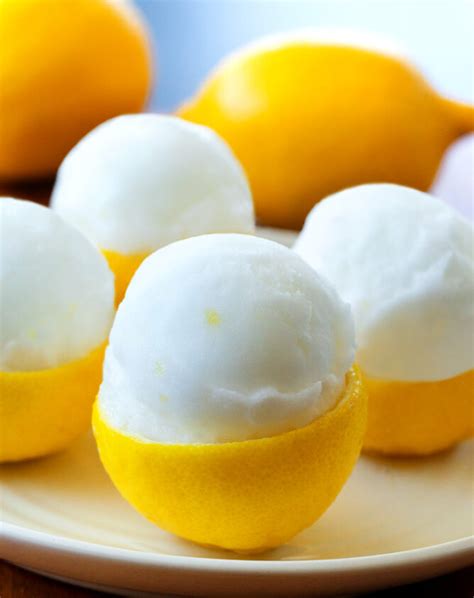 Lemon Sorbet Recipe - Just 3 ingredients, and so refreshing!