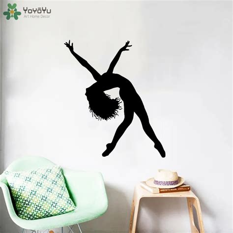 Yoyoyu Wall Decal Fashion Dance Studio Poster Ballerina Art Wall