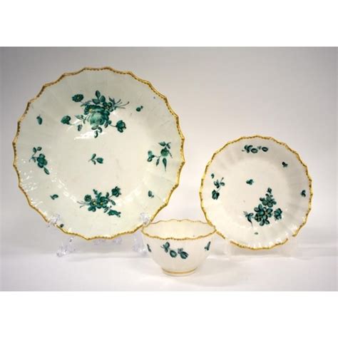 18th Century Chelsea Derby Porcelain Teabowl And Saucer And In