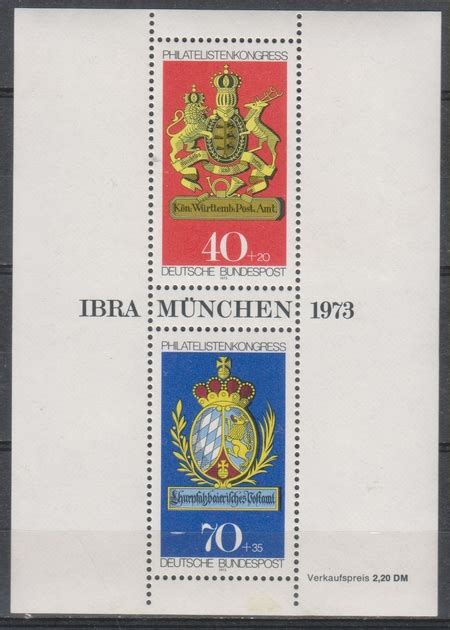 Allemagne Ibra Yt Bf Neuf De Cote Europe Timbres