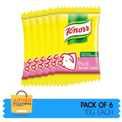 Knorr Pork Broth Cubes 10g 6 Packets Lazada Ph