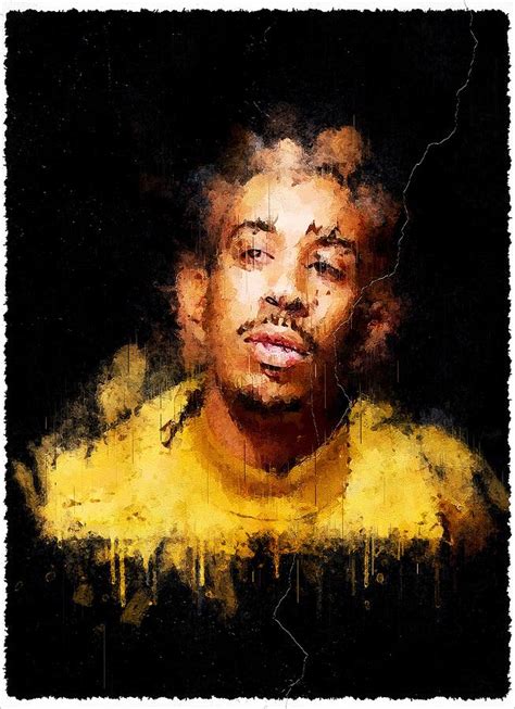 Famous Celebrity Ludacris Abstract Mixed Media By Luettgen Vidal Fine