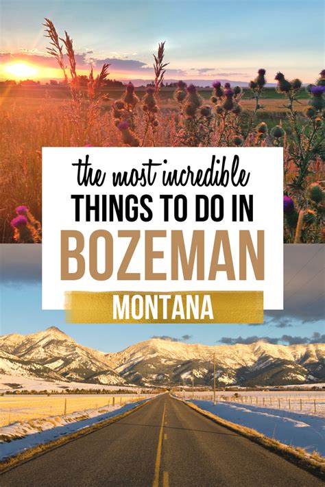 Fun Things To Do In Bozeman Mt Artofit