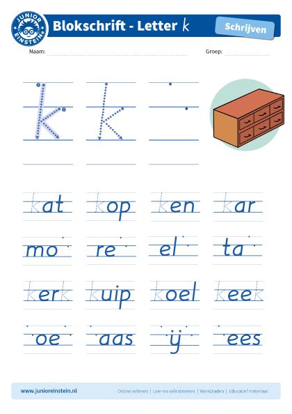 Blokletter K In Woorden