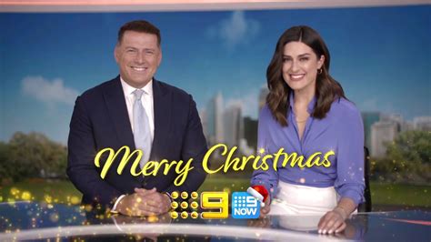 Channel Nine Karl Stefanovic Sarah Abo Christmas Ident December