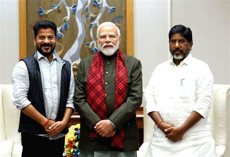 New Delhi Prime Minister Narendra Modi With Telangana Chief Minister