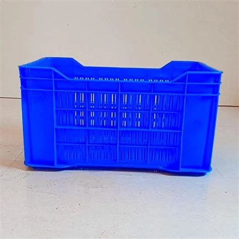 Kg Blue Hdpe Vegetable Crate At Rs Piece Hdpe Crate In Tumkur