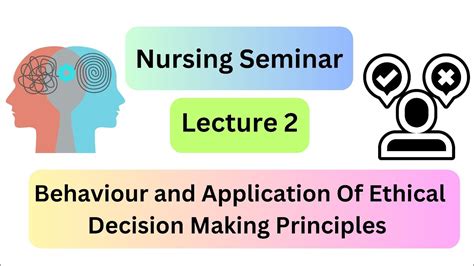 Nursing Seminar Lecture 2 Topic Behavior And Application Of Ethical