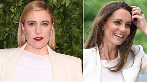 Greta Gerwig channels Kate Middleton with unconventional wedding dress ...