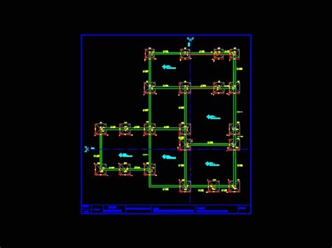 Replanteo Bases Columnas Y Vigas De Fundacion En DWG 230 02 KB