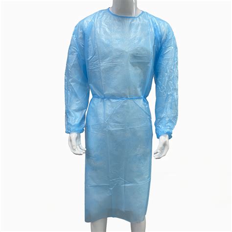 Aami Level 2 Disposable Isolation Gown With Pppe Film Coated For Pppe