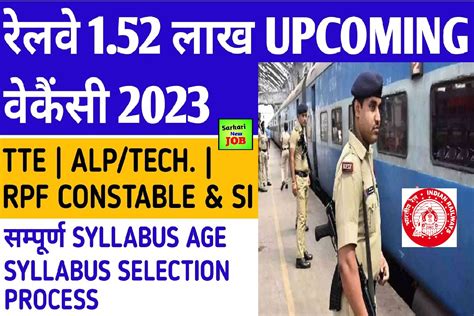 Railway Alp Tte Rpf Bharti Railway New Lakh Upcoming Vacancy