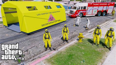 Hazmat Unit Responding To Virus Outbreak In Gta 5 Youtube