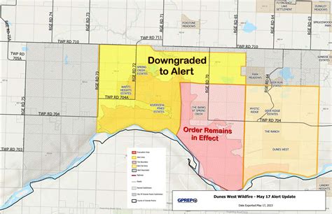 This Is An Alberta Emergency Alert The County Of Grande Prairie Has Updated A Wildfire Alert