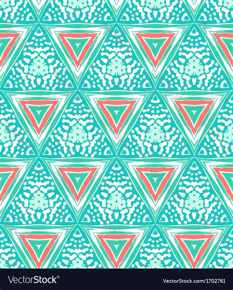 Geometric pattern with triangles and random dots Vector Image