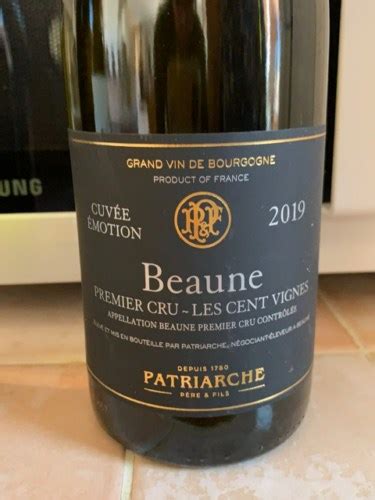 Patriarche Père Fils Beaune 1er Cru Les Cent Vignes Vivino US