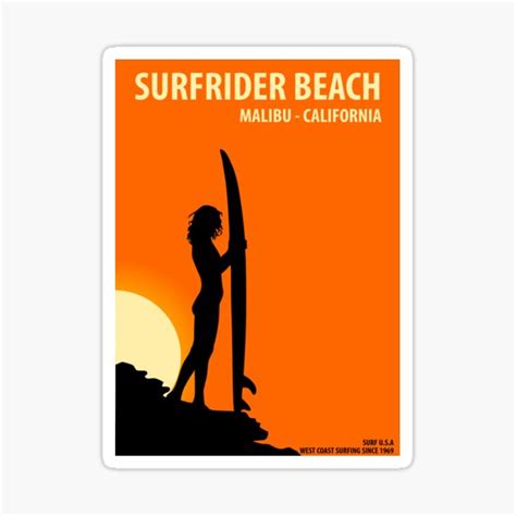 Surfrider Beach Malibu California Vintage Retro Surf Usa Travel Vacation Summer Sunset Beach