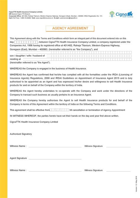 50 Free Agency Agreement Templates MS Word ᐅ TemplateLab