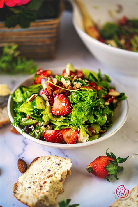 Strawberry Salad Step By Step Video Recipe My Ginger Garlic Kitchen