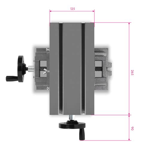 Eberth Kreuztisch X Mm Koordinatentisch Schraubstock Achsen