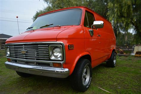 1974 Chevrolet G10 Deluxe 59125 Miles Orange Van 350 Cid V8 Automatic Classic Chevrolet G10